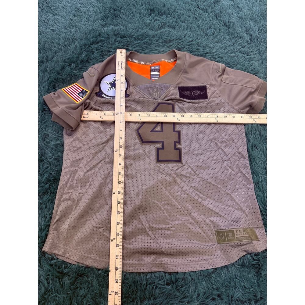 Youth Dallas Cowboys Dak Prescott Jersey Nike Salute To Service Camo Jersey L - Picture 6 of 7